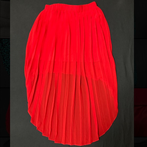 Bebe High-Low Chiffon Skirt - Picture 2 of 3